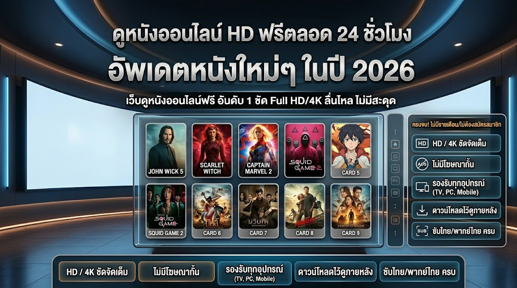 ดูหนังออนไลน์ HD ฟรีตลอด 24 ชั่วโมง รวมหนังใหม่ หนังเก่าครบทุกเรื่อง